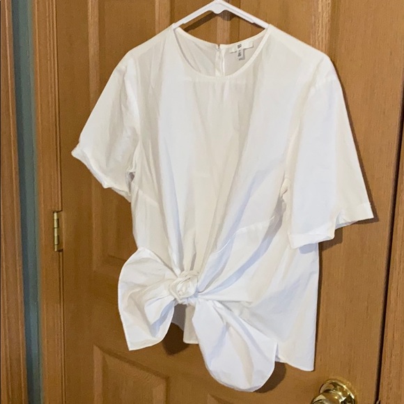 bp Tops - BP. white front tie shirt